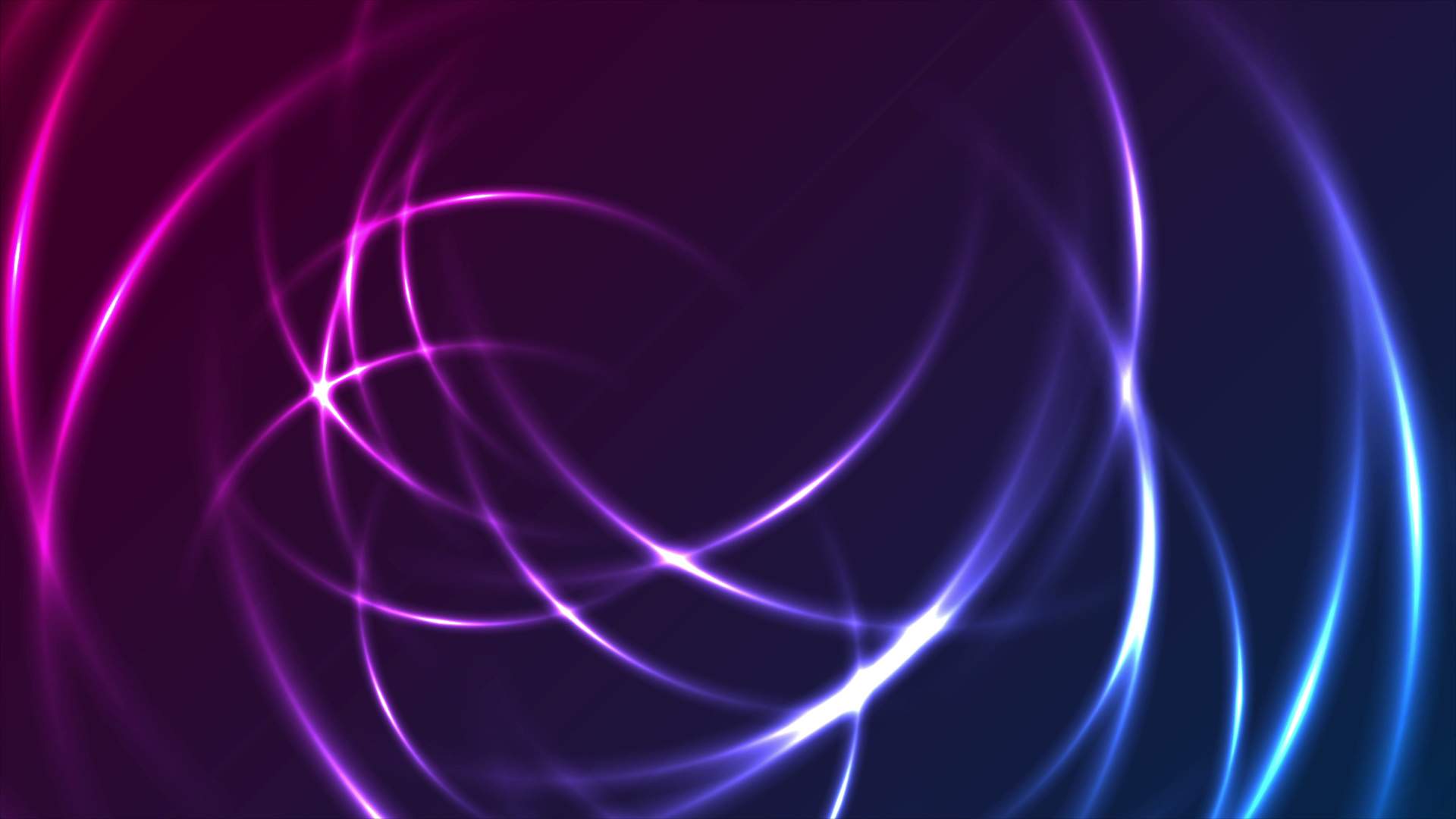 Blue Purple Glowing Circles Background
